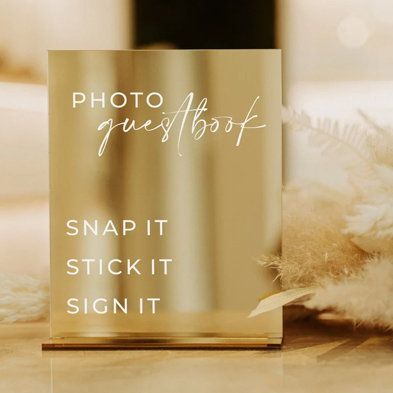 Rectangle Gold Mirror Wedding  - Table Number Gold incelemesi ve fiyatı