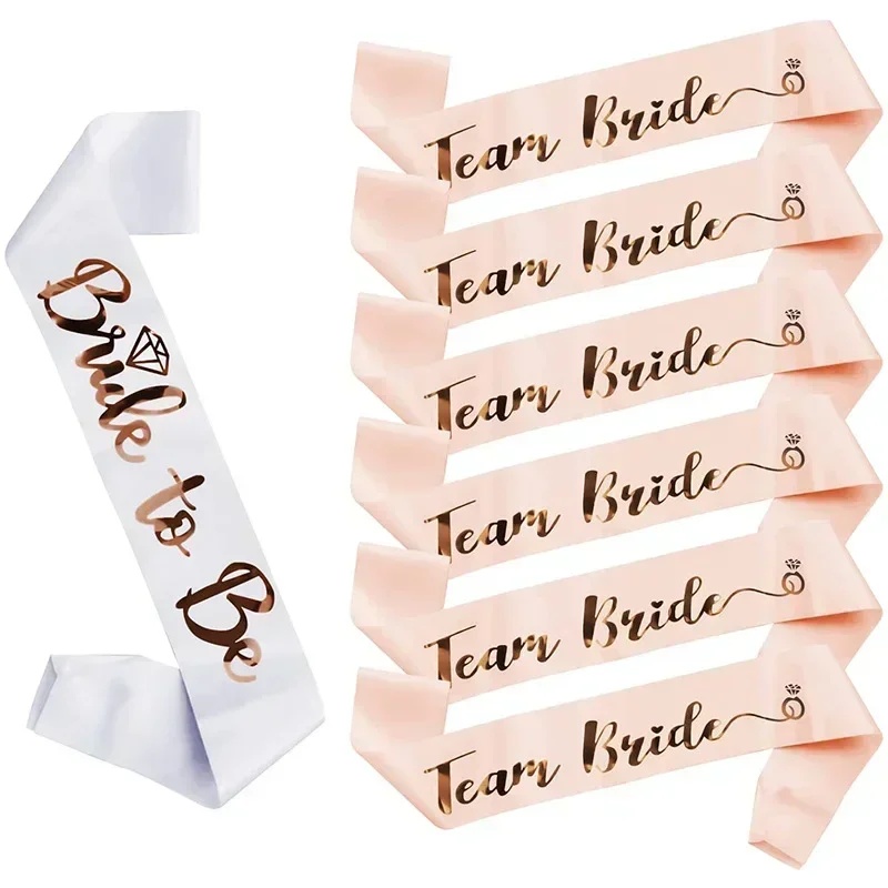1 Set Bridal Sash Rose Gold De - Bride Tribe Sash incelemesi ve fiyatı