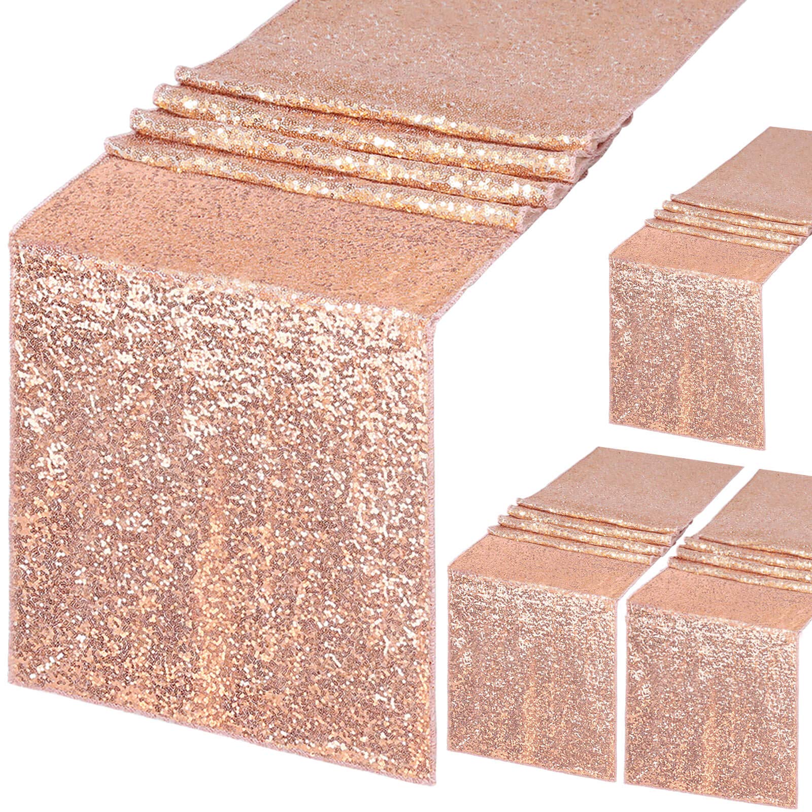 4pcs Glitter Sequin Table Runn - Table Runner Sequin incelemesi ve fiyatı