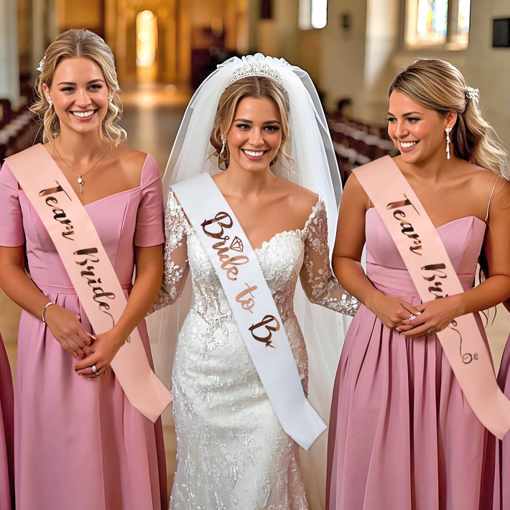 1Set Rose Gold Team Bride To B - Bride Tribe Sash incelemesi ve fiyatı