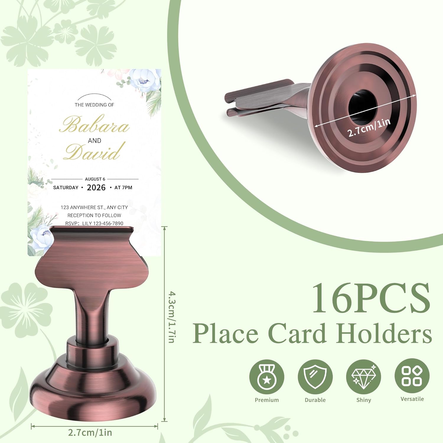 16PK Table Number & Place Card - Place Card Holder incelemesi ve fiyatı