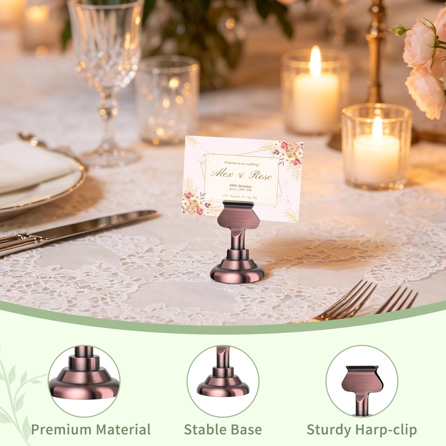 16PK Table Number & Place Card - Place Card Holder incelemesi ve fiyatı