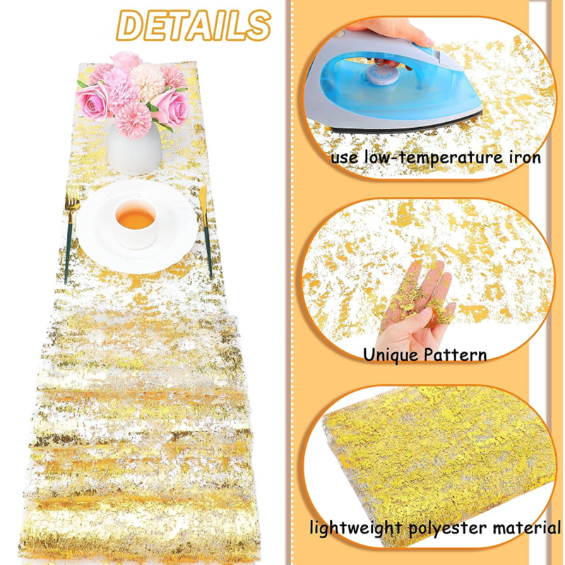 New 2/1Pack Sparkle Table Runn - Table Runner Sequin incelemesi ve fiyatı