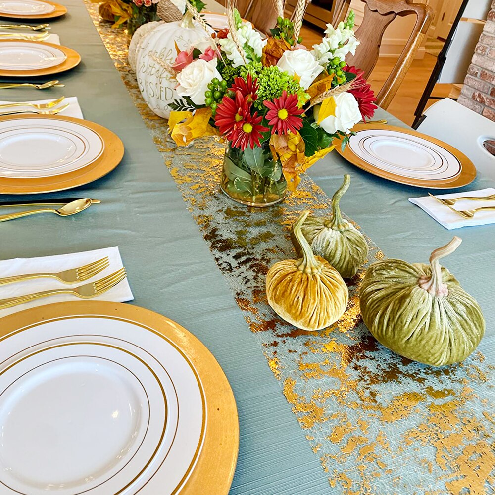 Sparkle Metallic Gold Thin Tab - Table Runner Sequin incelemesi ve fiyatı