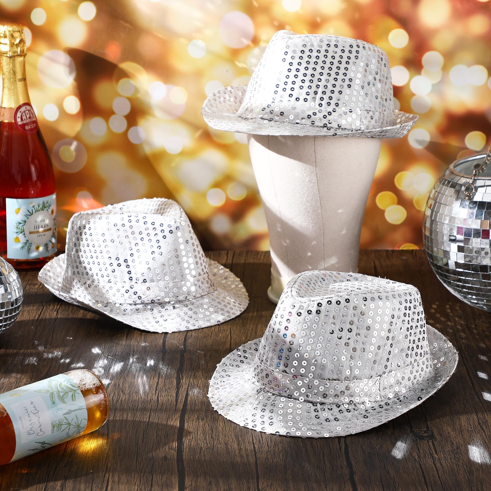 12-36Pcs Sequin Hats Bulk Glit - Wedding Supply In Bulk incelemesi ve fiyatı