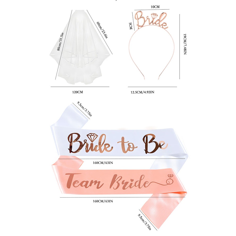 Set 13pcs Bachelorette Party S - Bride Tribe Sash incelemesi ve fiyatı