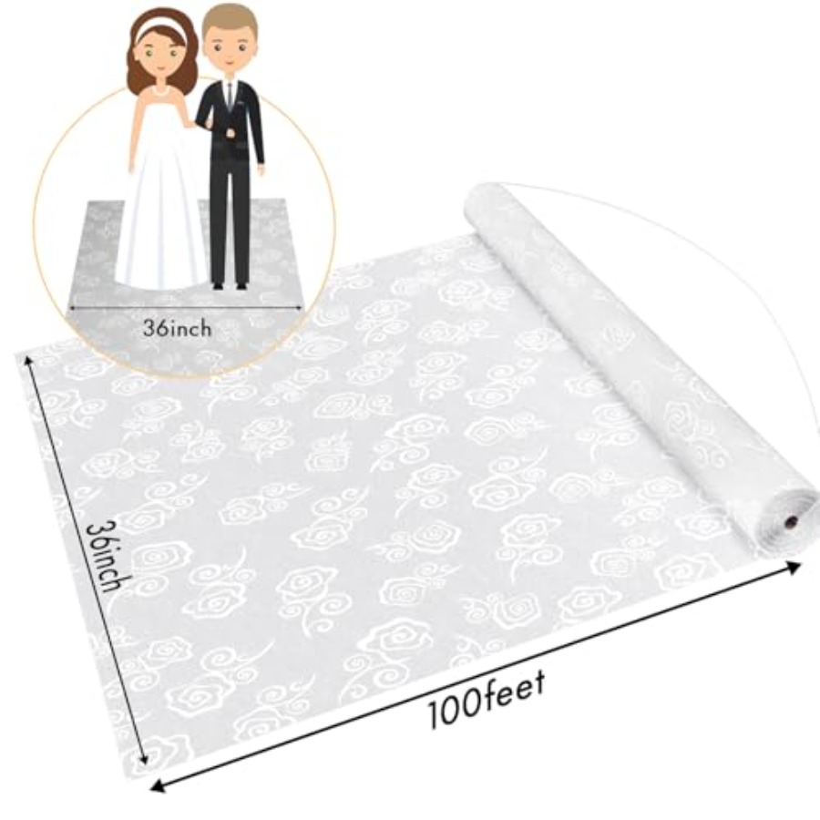 Thickened Aisle Runner for Wed - Aisle Runner White incelemesi ve fiyatı
