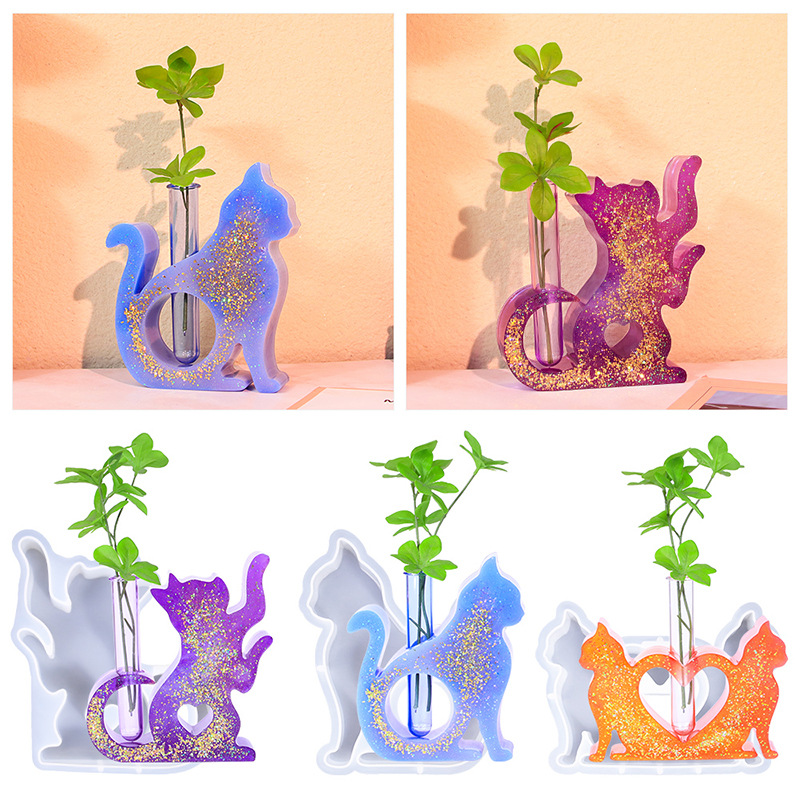 Cat Shaped Resin Molds Vase Si - Flower Girl Basket incelemesi ve fiyatı