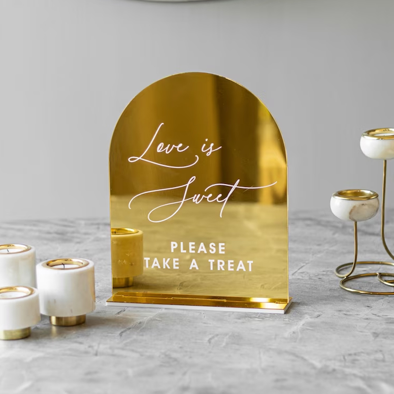 Set Of 4 Wedding Signs,In Lovi - Table Number Gold incelemesi ve fiyatı