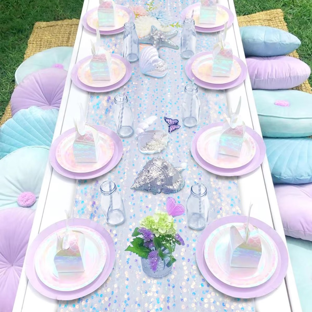 Glitter Iridescent Sequin Tabl - Table Runner Sequin incelemesi ve fiyatı