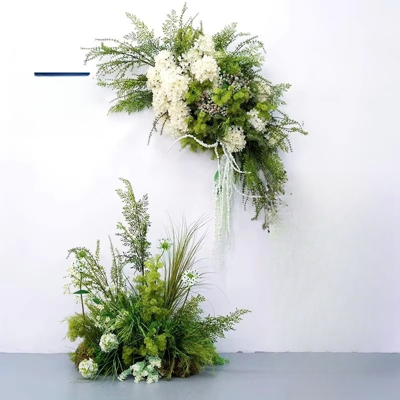Green wedding decoration walkw - Aisle Runner White incelemesi ve fiyatı