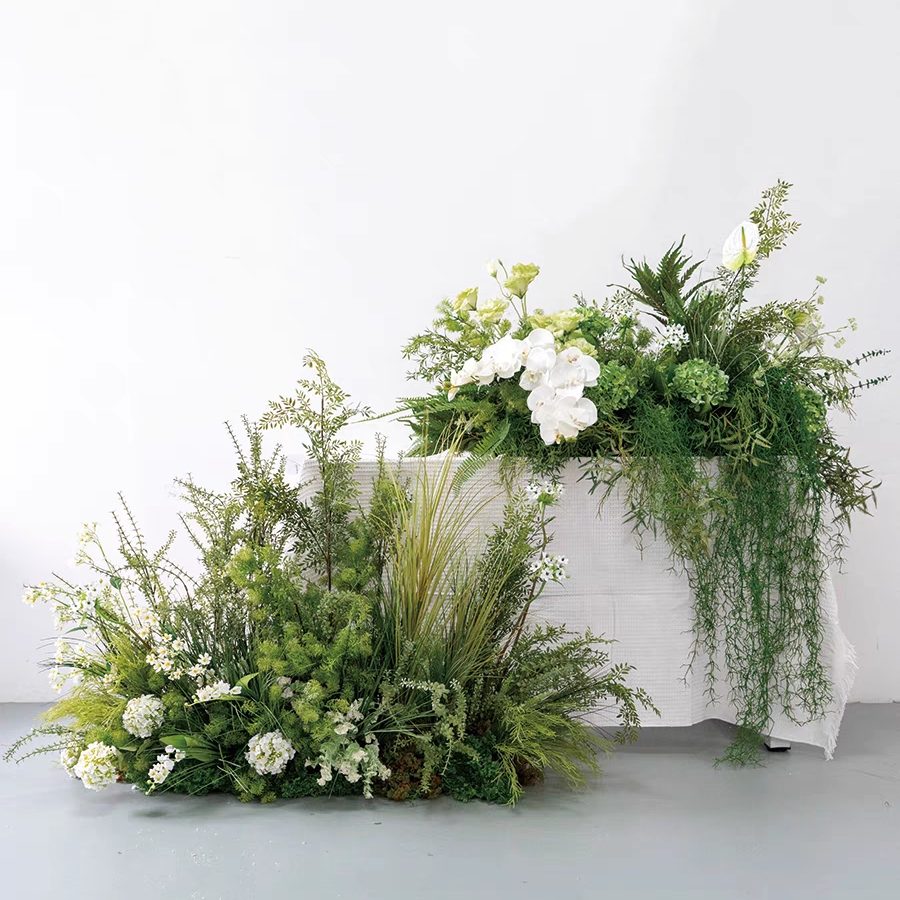 Green wedding decoration walkw - Aisle Runner White incelemesi ve fiyatı