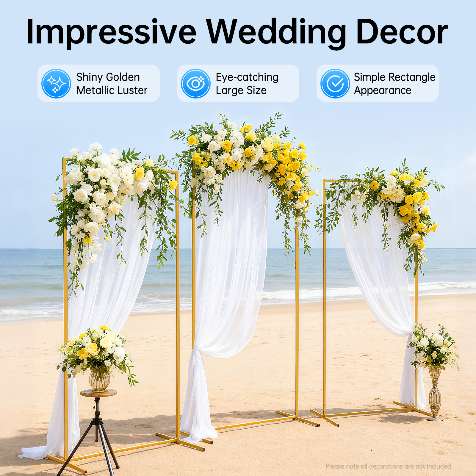 Gold Wedding Stand Set With En - Wedding Package Gold incelemesi ve fiyatı