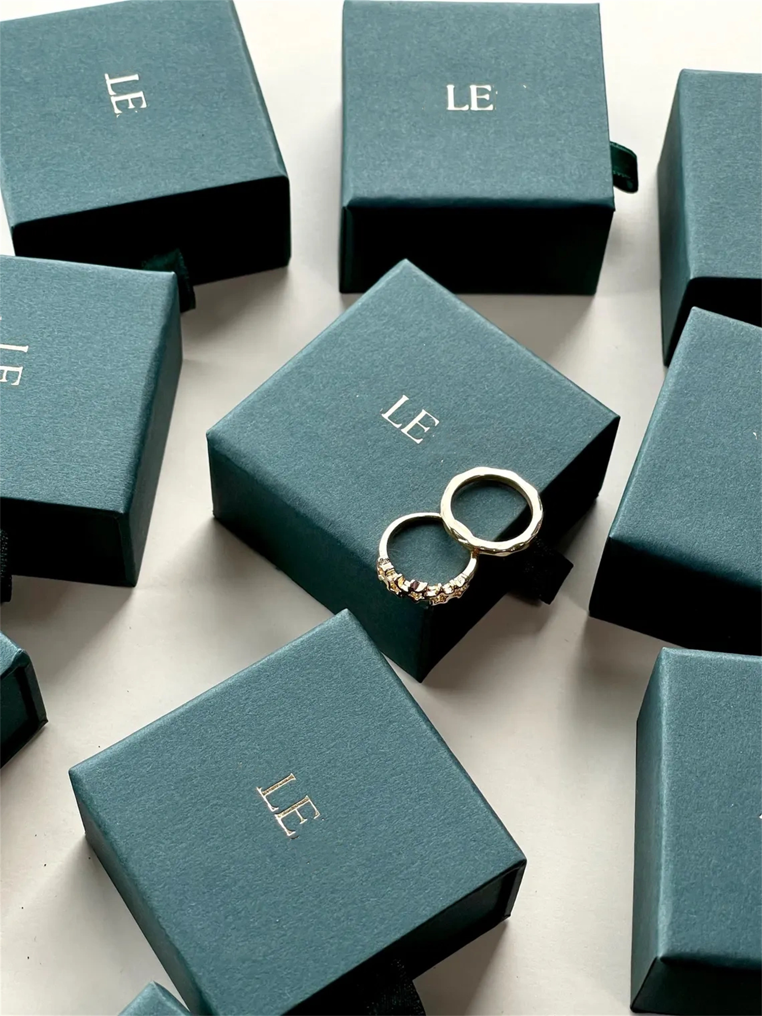 20 pcs Tiny dark green ring bo - Wedding Package Gold incelemesi ve fiyatı