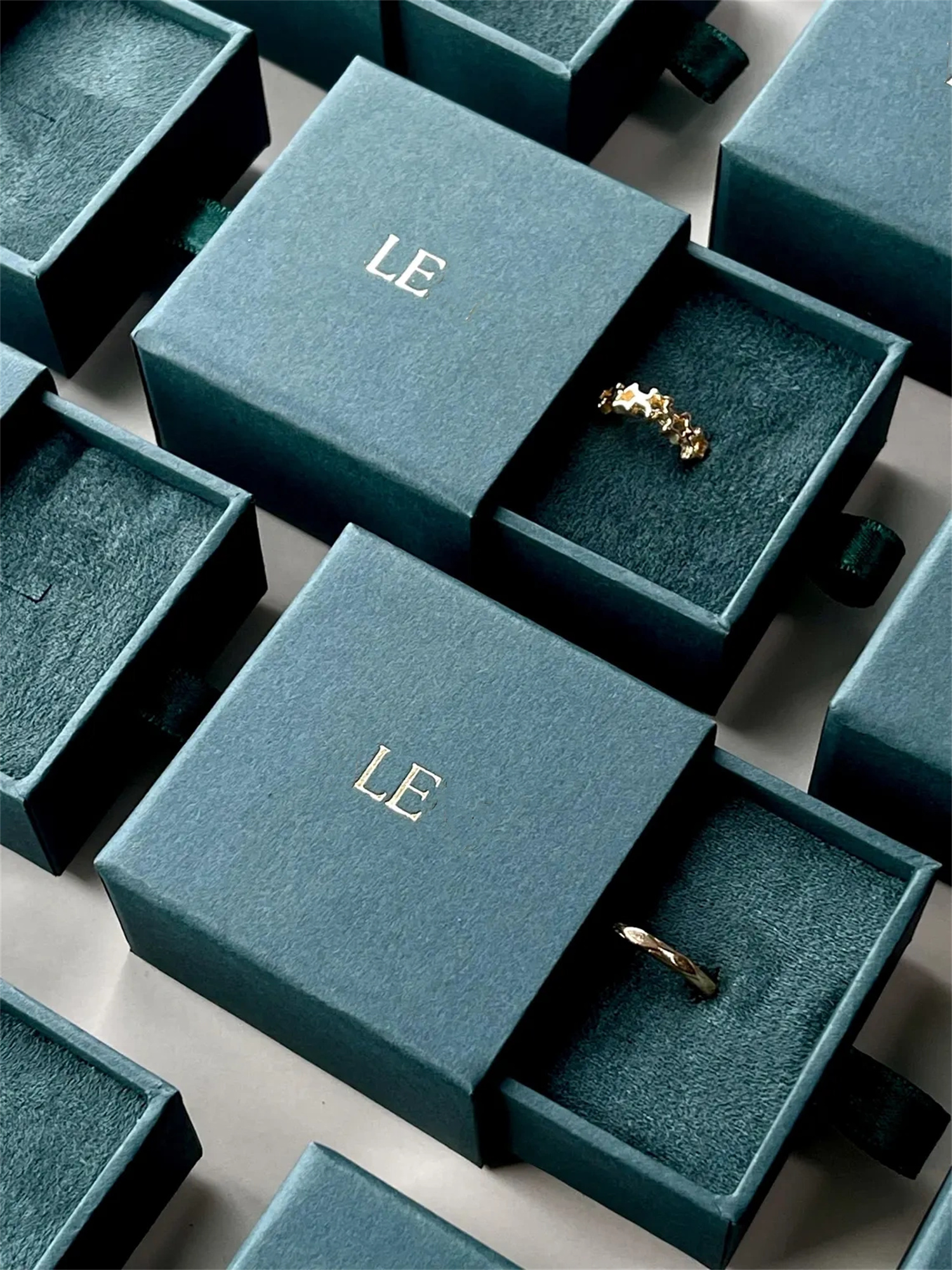 20 pcs Tiny dark green ring bo - Wedding Package Gold incelemesi ve fiyatı