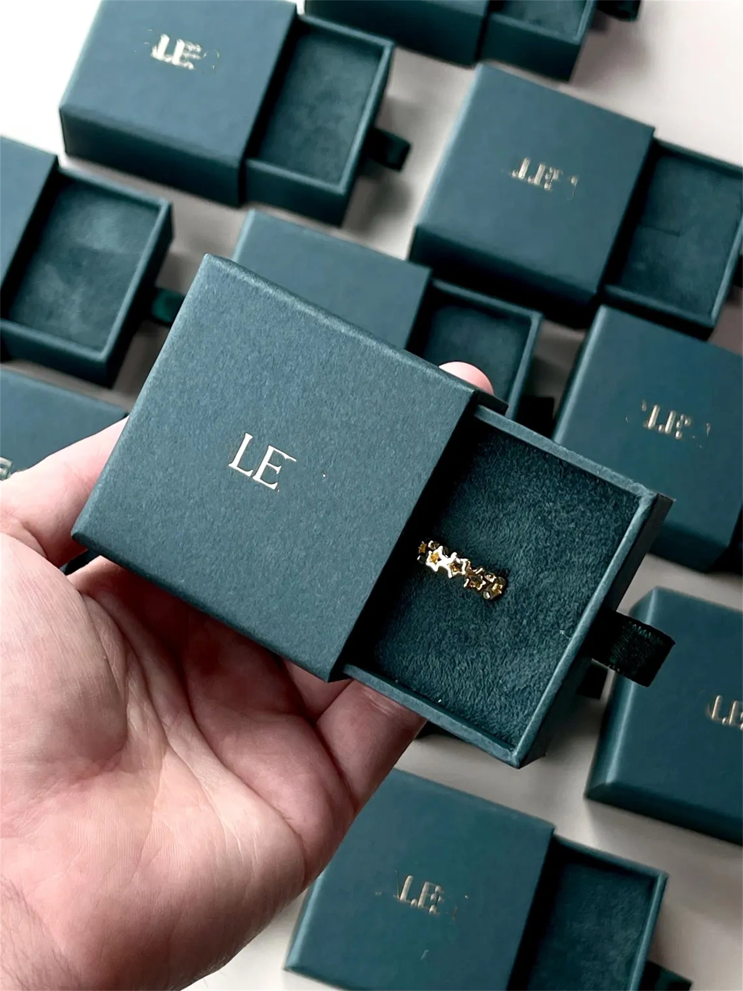 20 pcs Tiny dark green ring bo - Wedding Package Gold incelemesi ve fiyatı