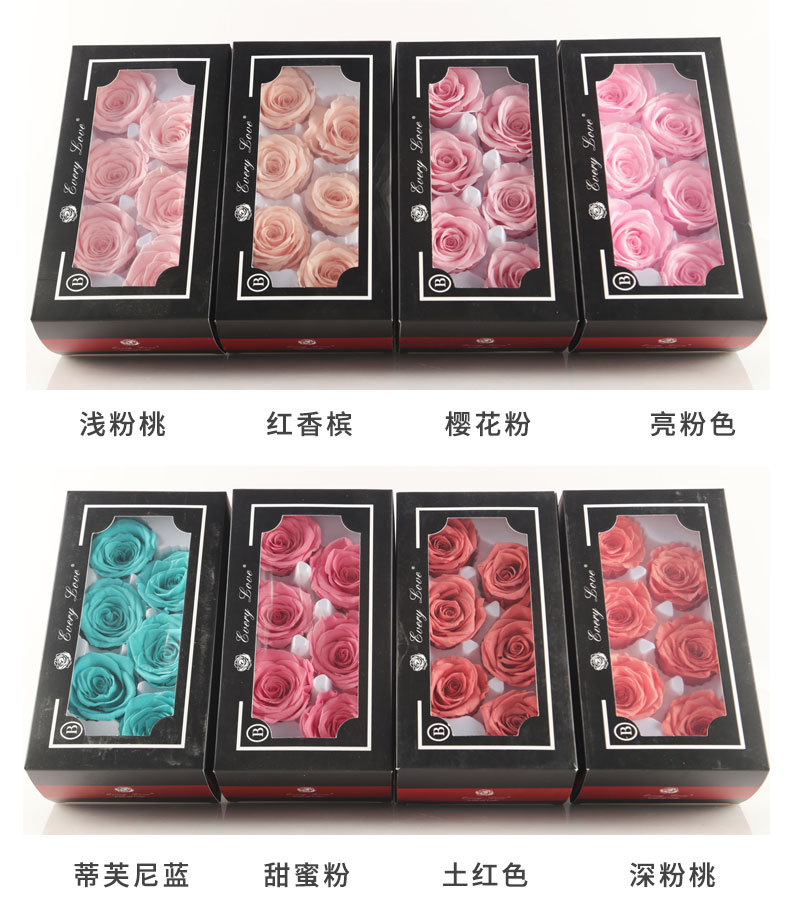 6pcs Eternal Rose Flower Heads - Wedding Supply In Bulk incelemesi ve fiyatı
