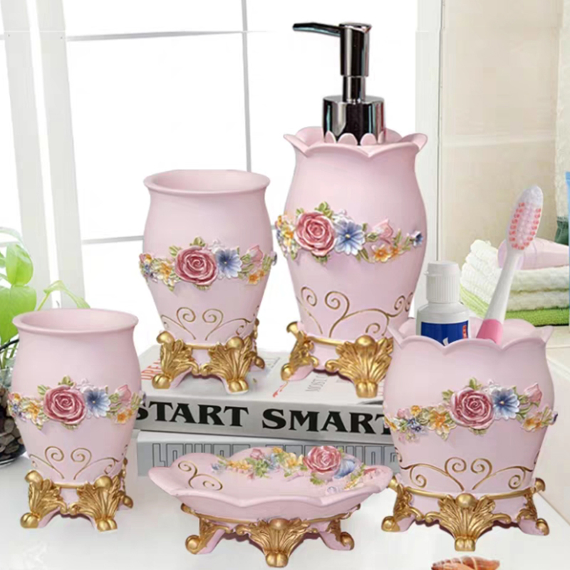 5pcs Fashion Bathroom Supplies - Wedding Bathroom Supply Kit incelemesi ve fiyatı