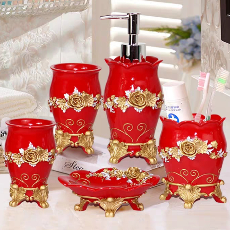 5pcs Fashion Bathroom Supplies - Wedding Bathroom Supply Kit incelemesi ve fiyatı