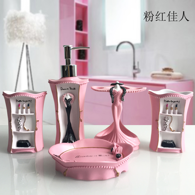 5pcs Fashion Bathroom Supplies - Wedding Bathroom Supply Kit incelemesi ve fiyatı