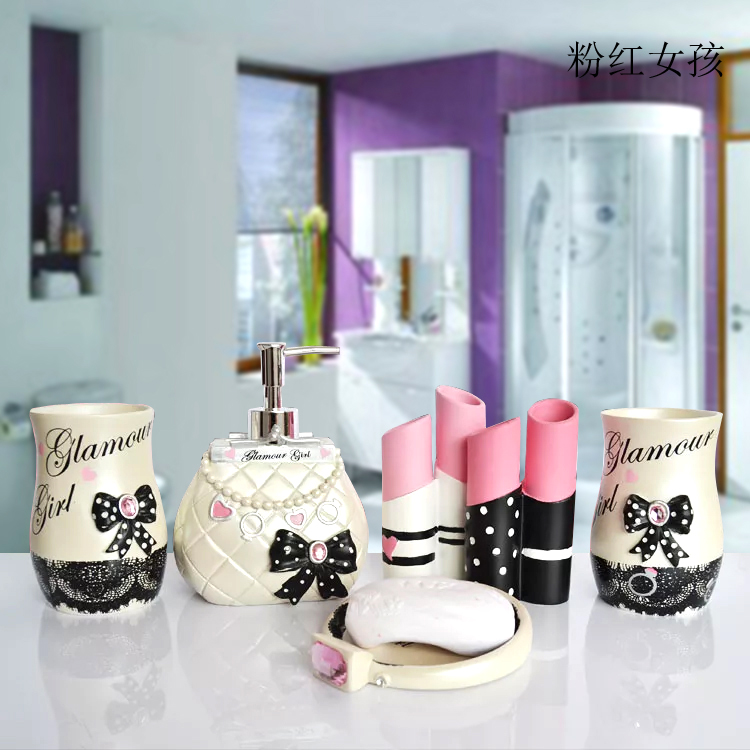 5pcs Fashion Bathroom Supplies - Wedding Bathroom Supply Kit incelemesi ve fiyatı