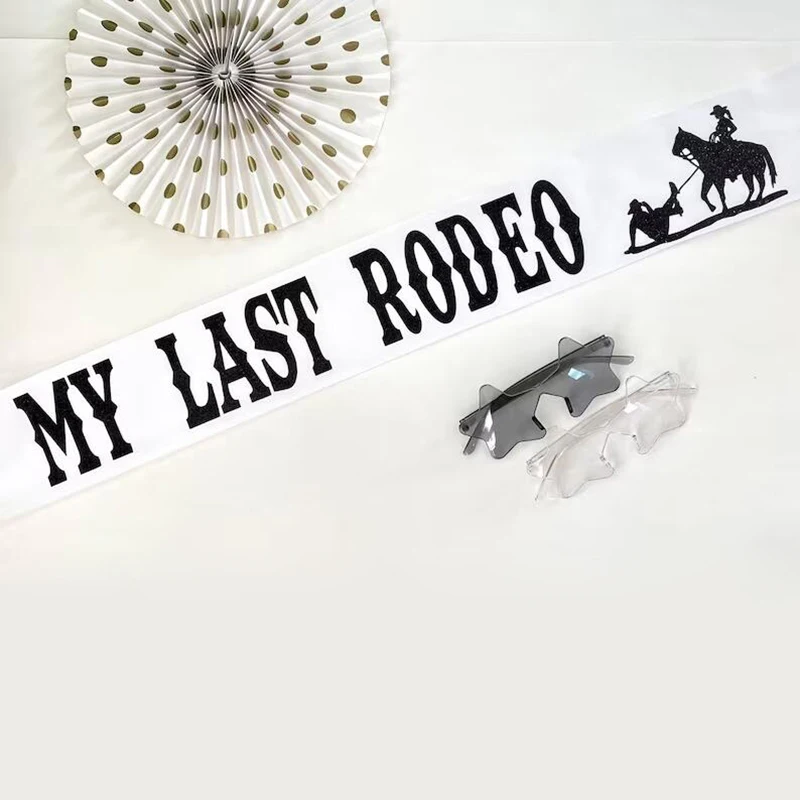 My Last Rodeo Sash Western Cow - Bride Tribe Sash incelemesi ve fiyatı