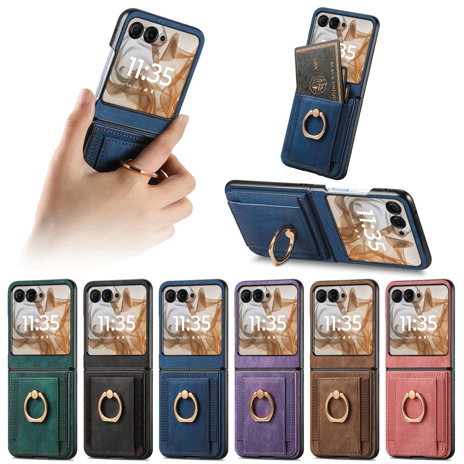 Retro Ring Holder Magnetic Lea - Place Card Holder incelemesi ve fiyatı