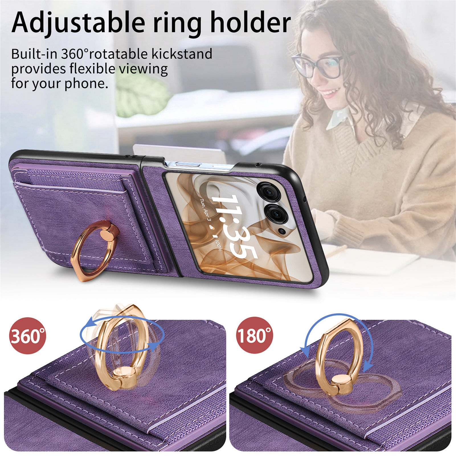 Retro Ring Holder Magnetic Lea - Place Card Holder incelemesi ve fiyatı