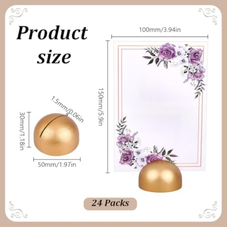 24 Pack Gold Table Number Hold - Table Number Gold incelemesi ve fiyatı