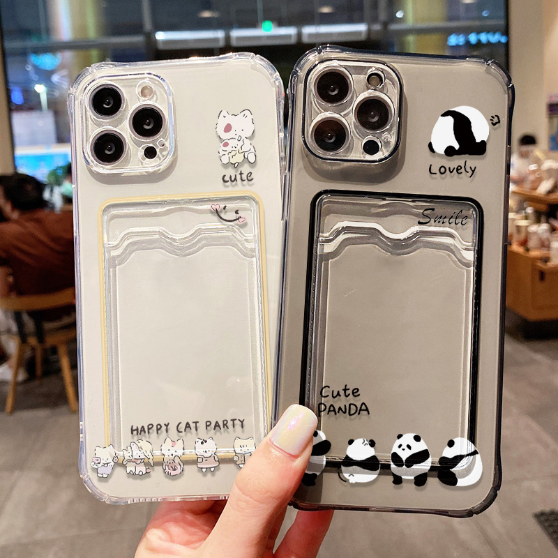 Cute Black Cat Phone Case For  - Place Card Holder incelemesi ve fiyatı