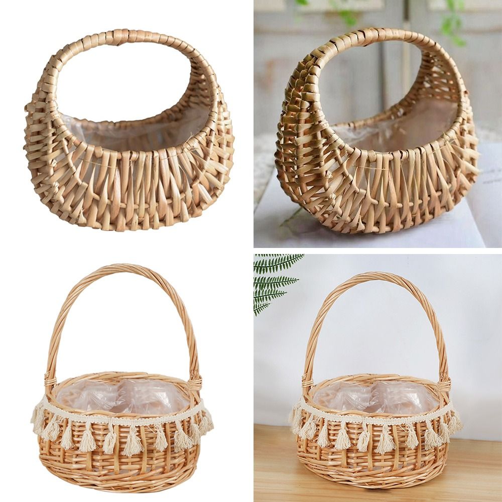 Willow Rattan Flower Girl Bask - Flower Girl Basket incelemesi ve fiyatı