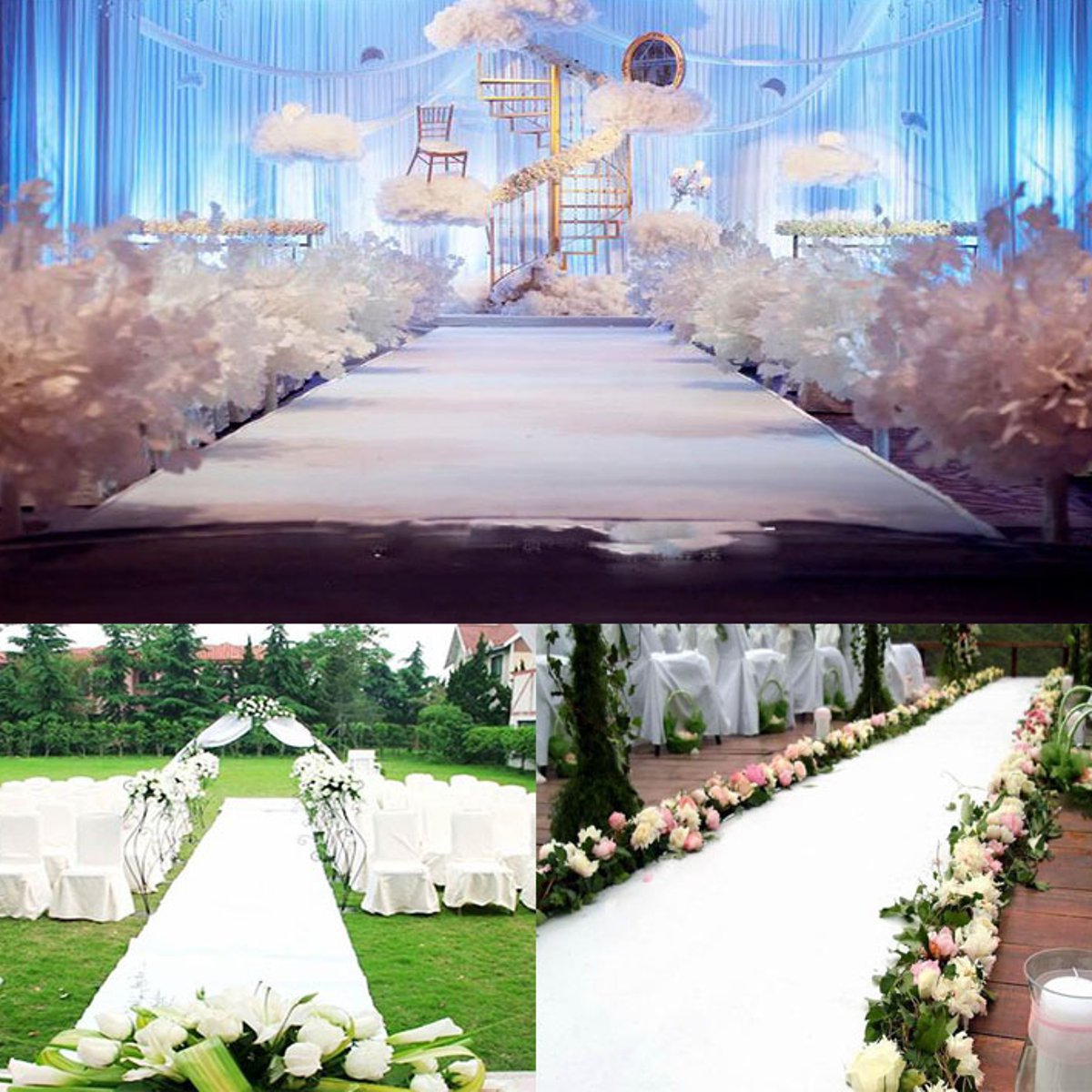 1.5M Wide Wedding White Carpet - Aisle Runner White incelemesi ve fiyatı