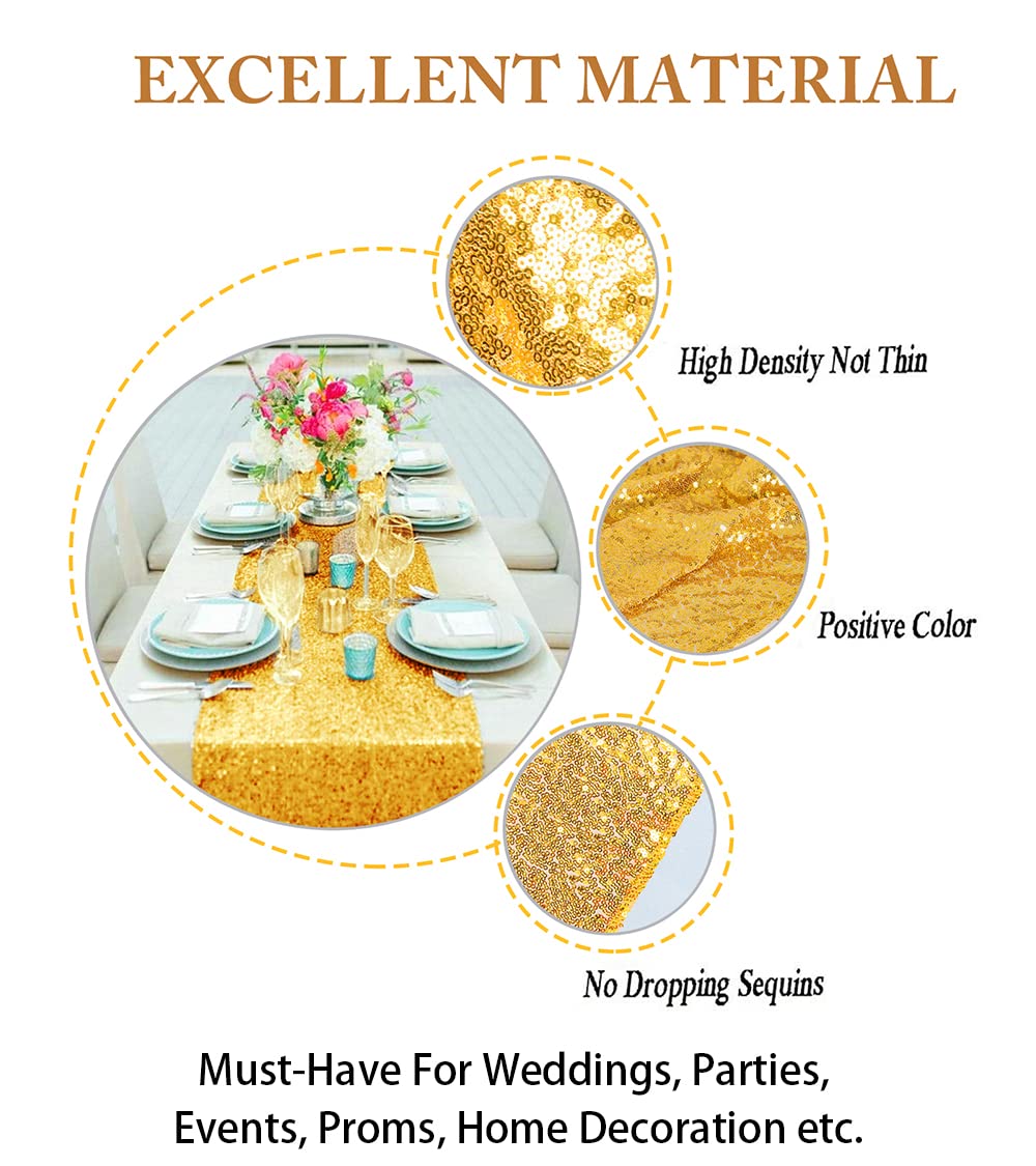 Sequin Table Runners Gold Tabl - Table Runner Sequin incelemesi ve fiyatı