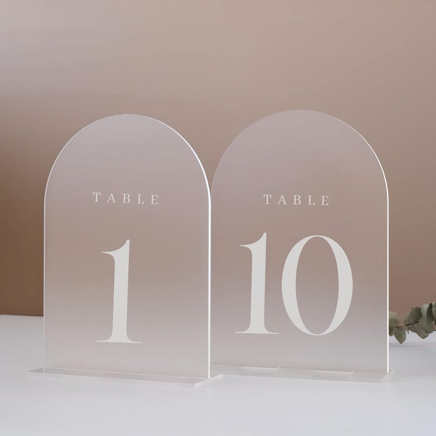 Arch Acrylic Table Numbers wit - Table Number Gold incelemesi ve fiyatı