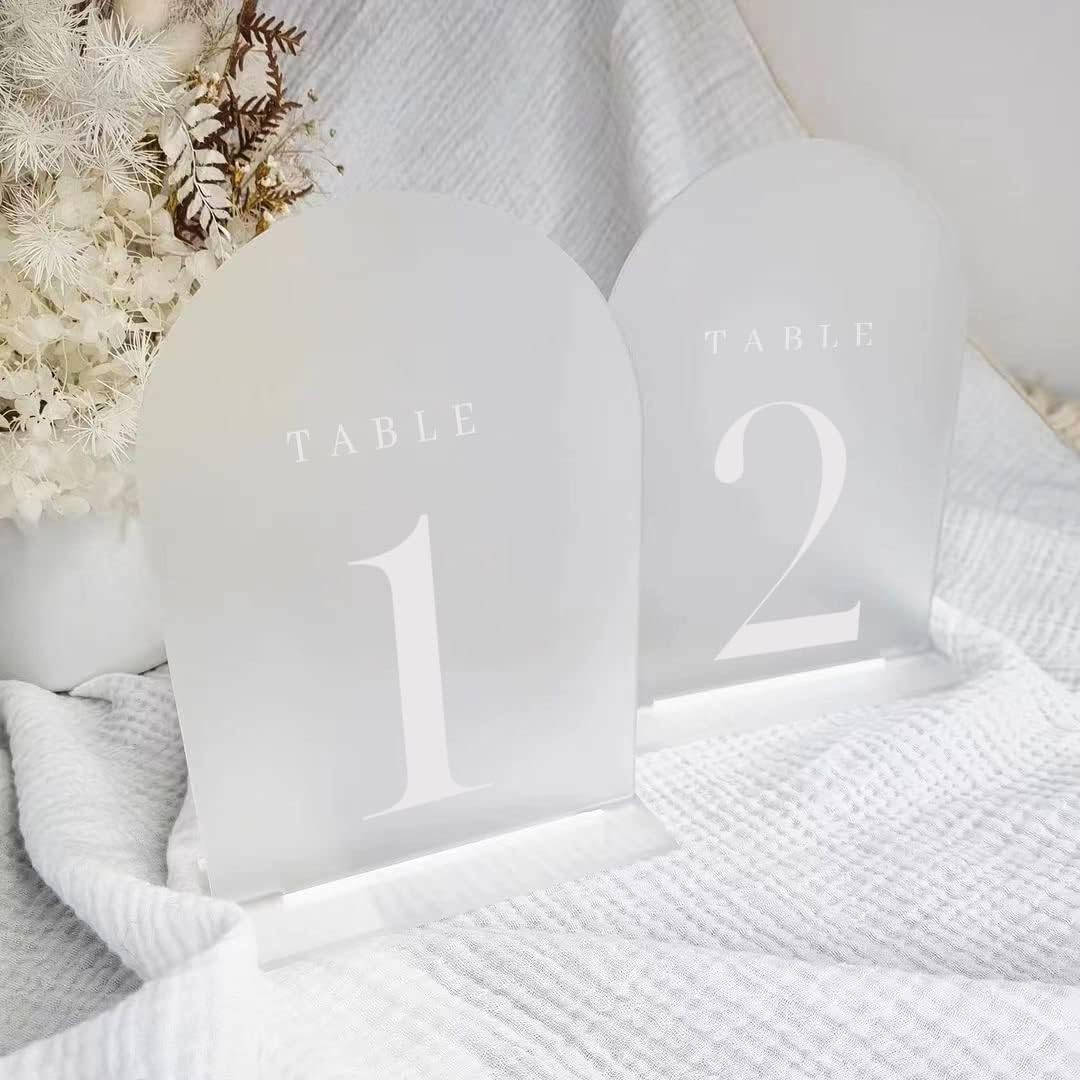 Arch Acrylic Table Numbers wit - Table Number Gold incelemesi ve fiyatı