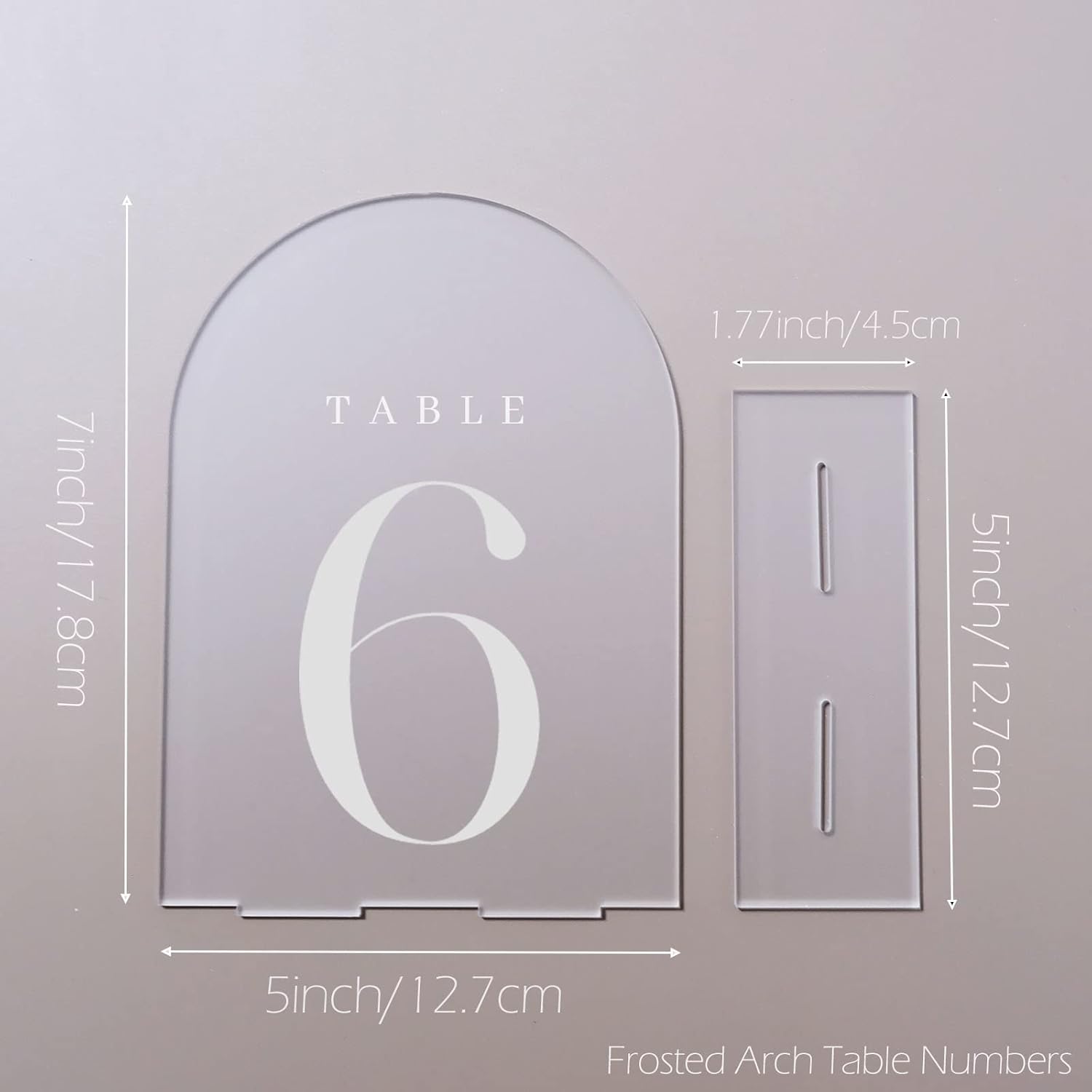 Arch Acrylic Table Numbers wit - Table Number Gold incelemesi ve fiyatı