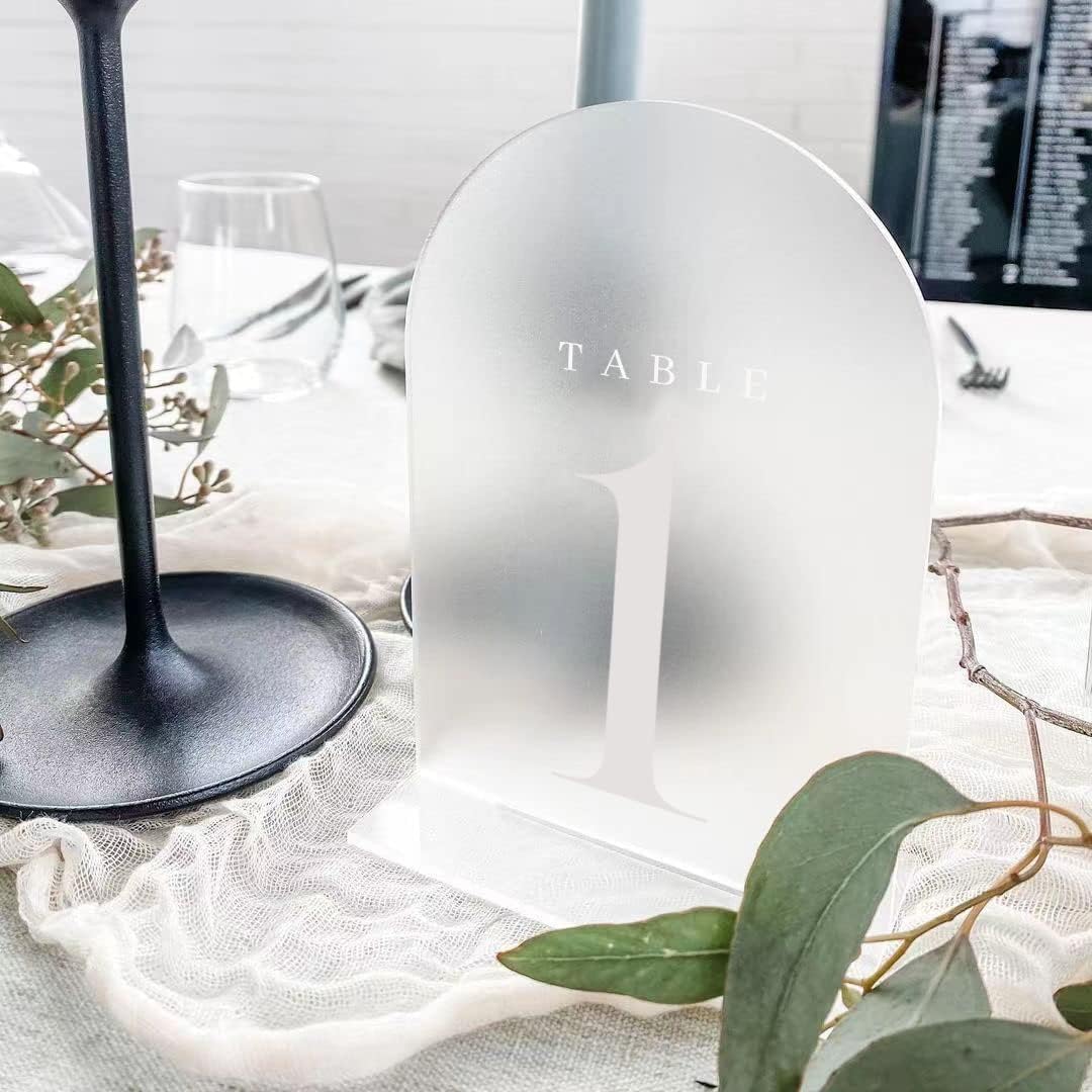 Arch Acrylic Table Numbers wit - Table Number Gold incelemesi ve fiyatı
