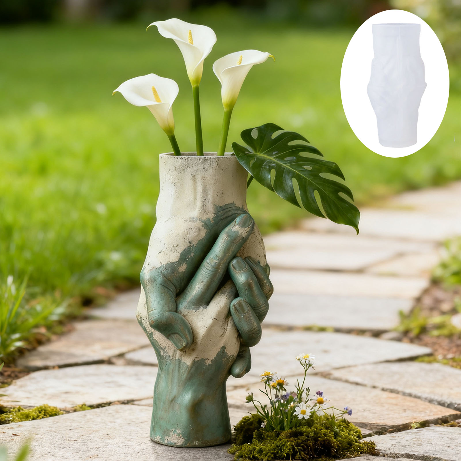 Artistic Hand-in-Hand Vase Sil - Flower Girl Basket incelemesi ve fiyatı