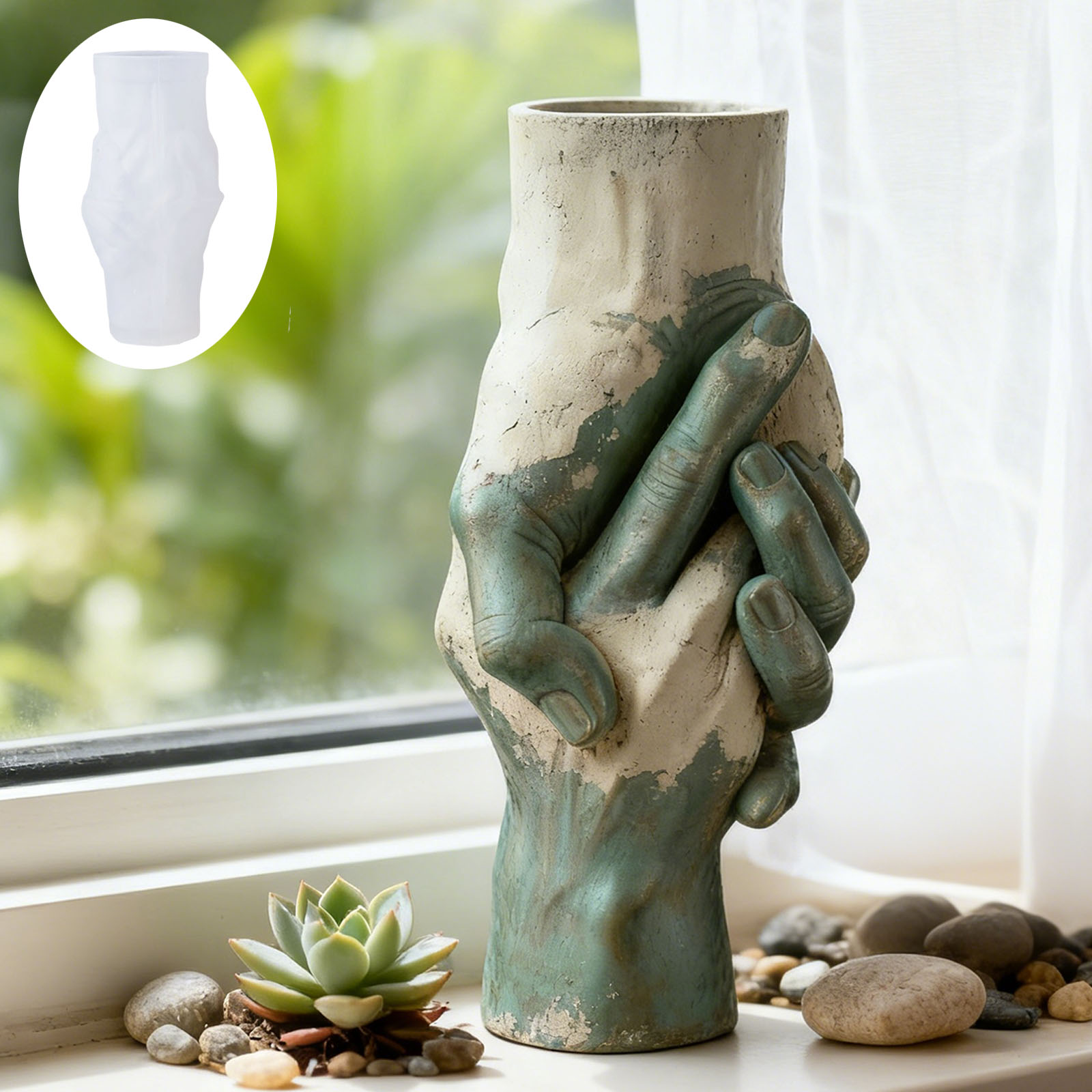 Artistic Hand-in-Hand Vase Sil - Flower Girl Basket incelemesi ve fiyatı