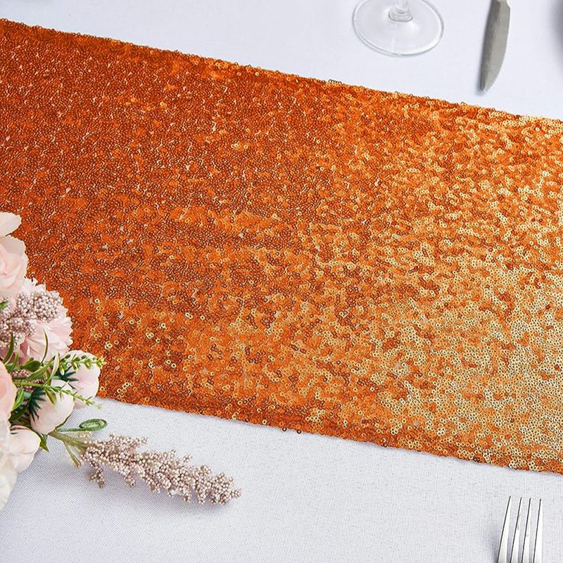 Orange Sequin Table Runner for - Table Runner Sequin incelemesi ve fiyatı