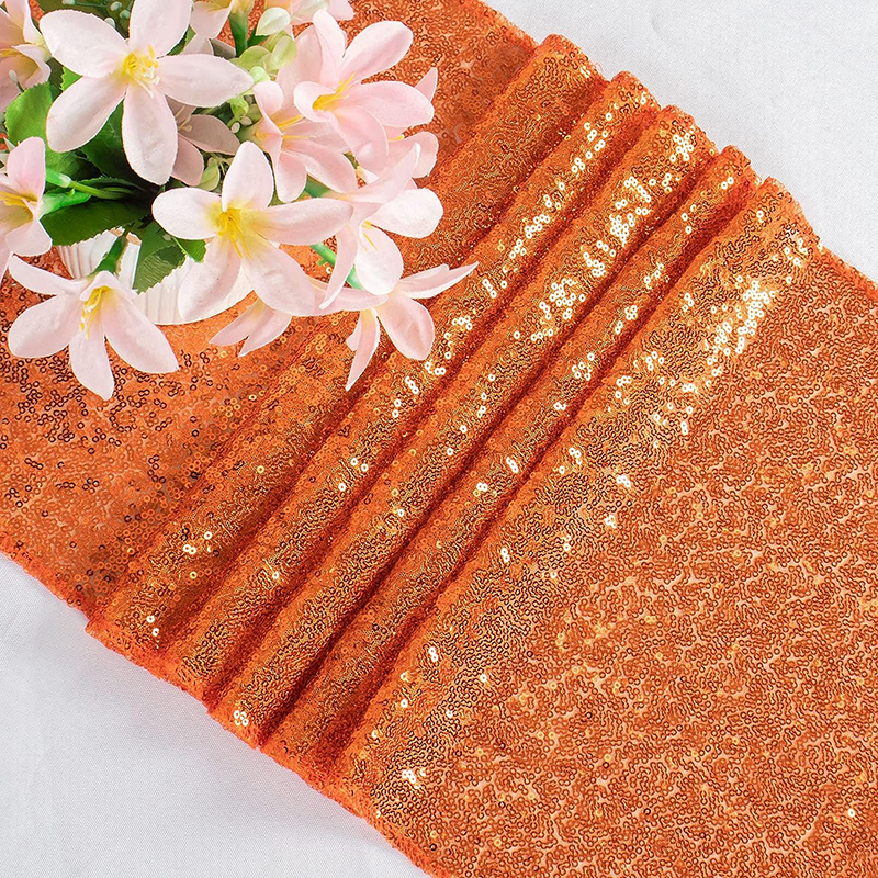 Orange Sequin Table Runner for - Table Runner Sequin incelemesi ve fiyatı