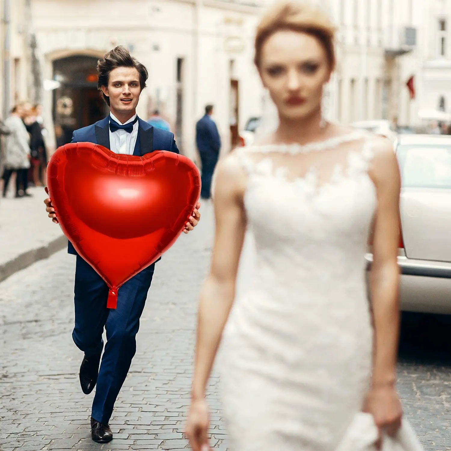 1/2pcs 36 inches Heart balloon - Wedding Qq incelemesi ve fiyatı