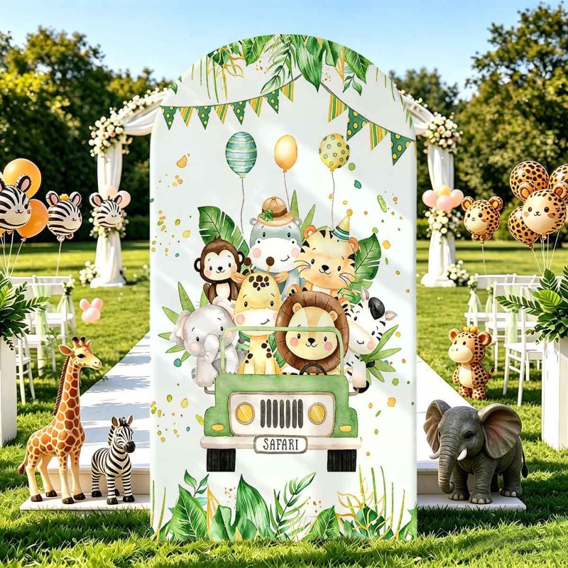Jungle Safari Party Arch Backd - Photo Booth Prop incelemesi ve fiyatı