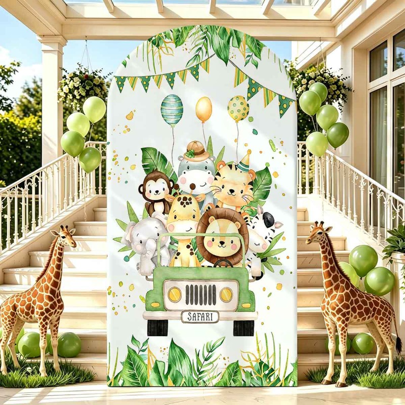 Jungle Safari Party Arch Backd - Photo Booth Prop incelemesi ve fiyatı