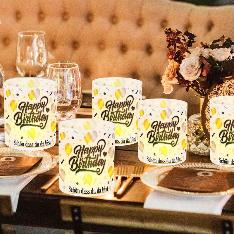 6 pcs. Black Gold Birthday Tab - Table Number Gold incelemesi ve fiyatı