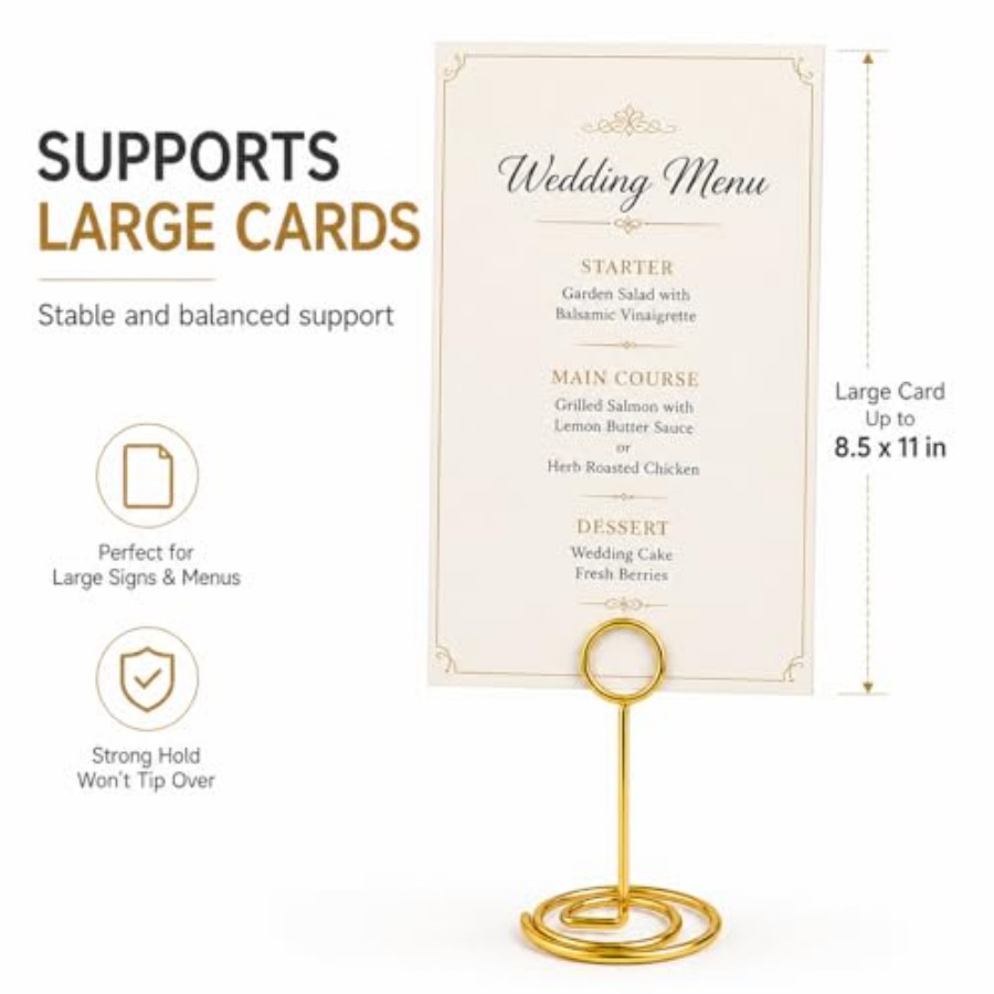 Gold Metal Table Number Holder - Table Number Gold incelemesi ve fiyatı