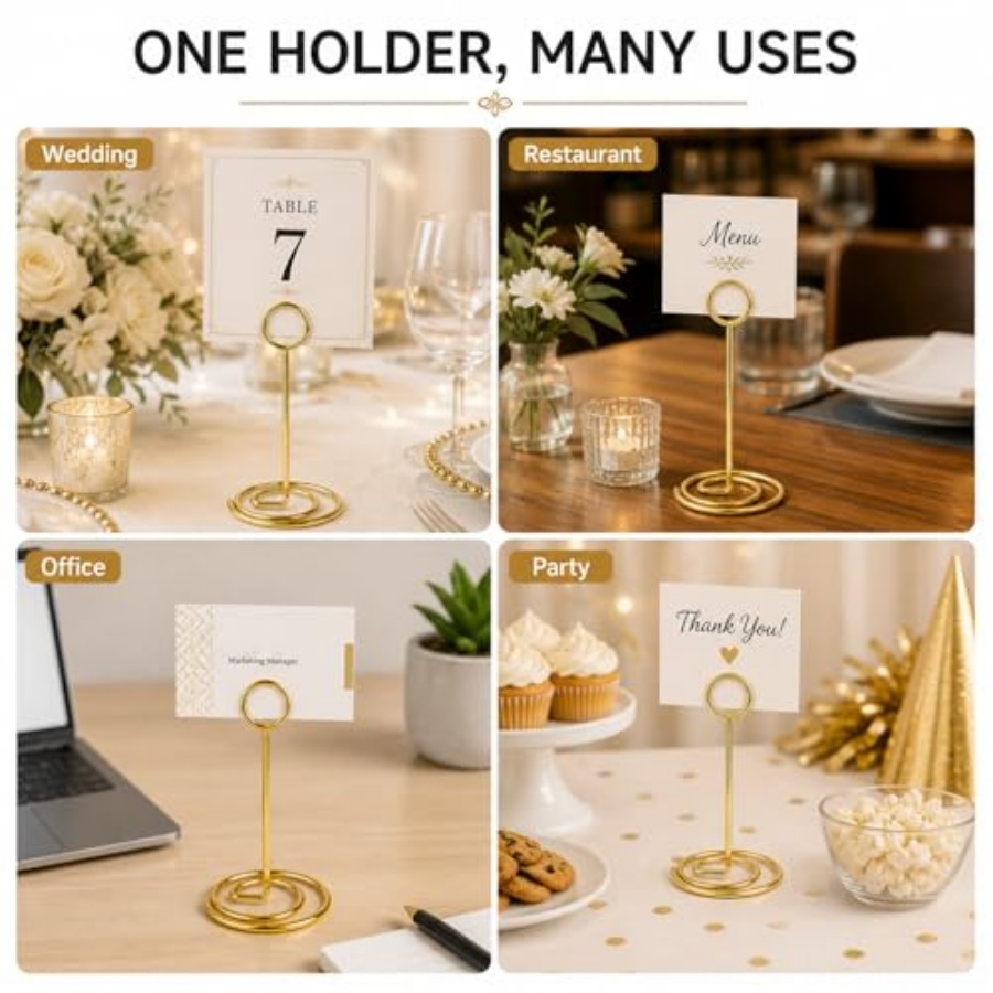 Gold Metal Table Number Holder - Table Number Gold incelemesi ve fiyatı
