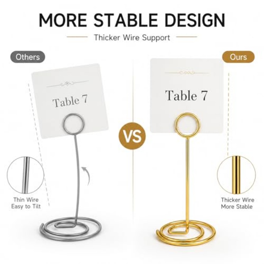 Gold Metal Table Number Holder - Table Number Gold incelemesi ve fiyatı